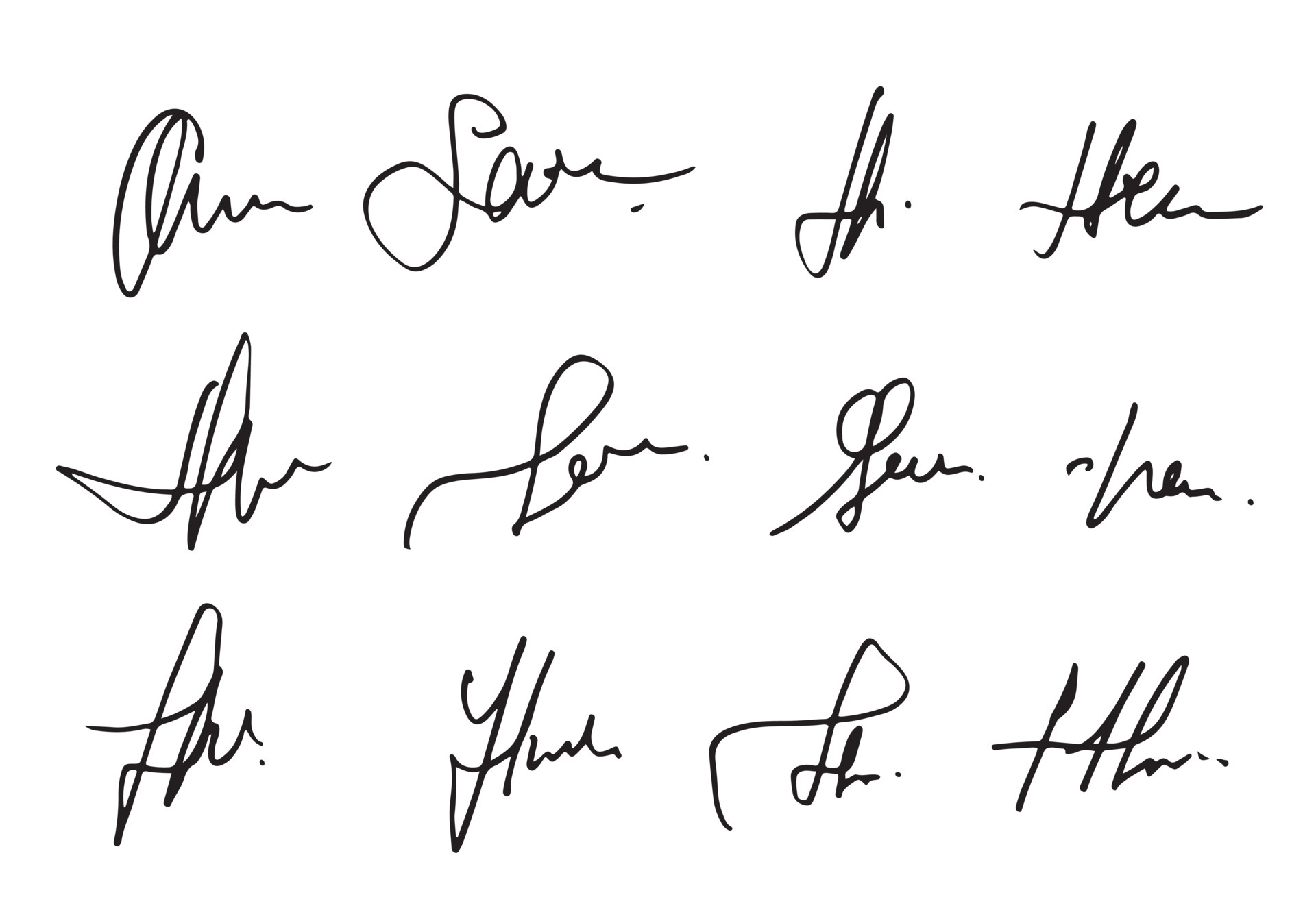 7030105-signature-manuelle-pour-documents-sur-fond-blanc-lettrage-calligraphie-dessine-a-la-main-illustrationle-eps10-gratuit-vectoriel